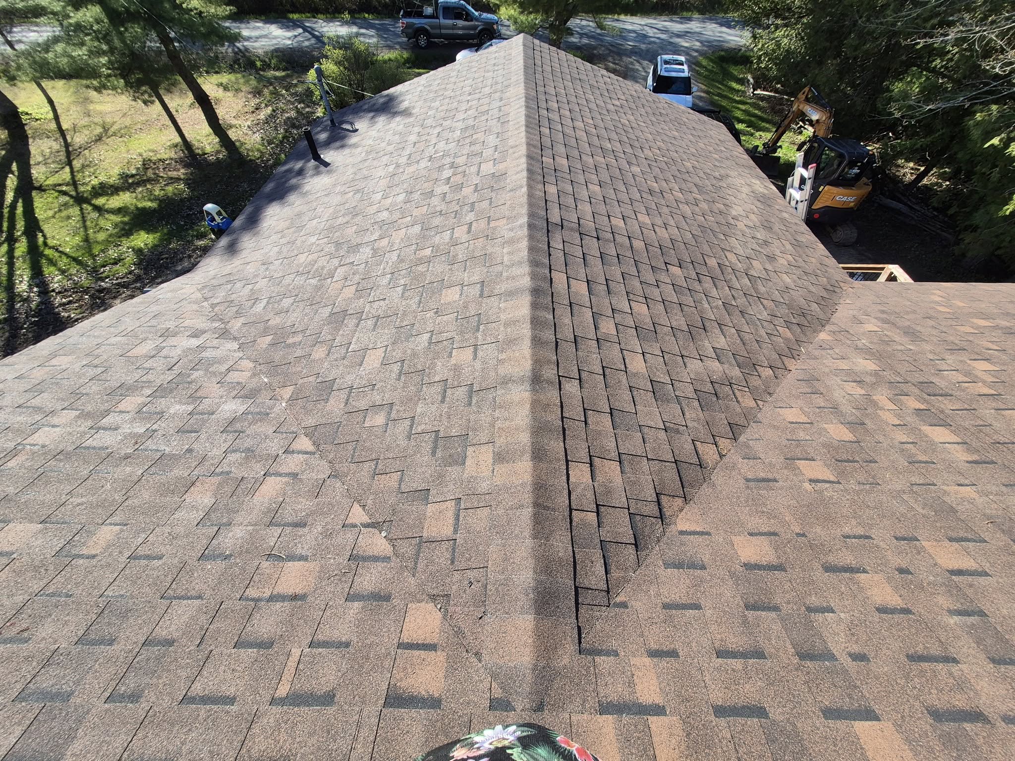 Completed roofing project